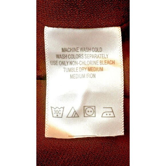 Chadwick Dress 14 P White Brown Floral Strap V Neck Top Sundress Ruffle - Picture 6 of 8